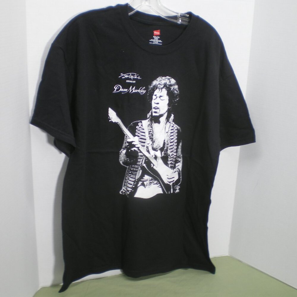 Jimi Hendrix Black Tee Shirt, Size Large